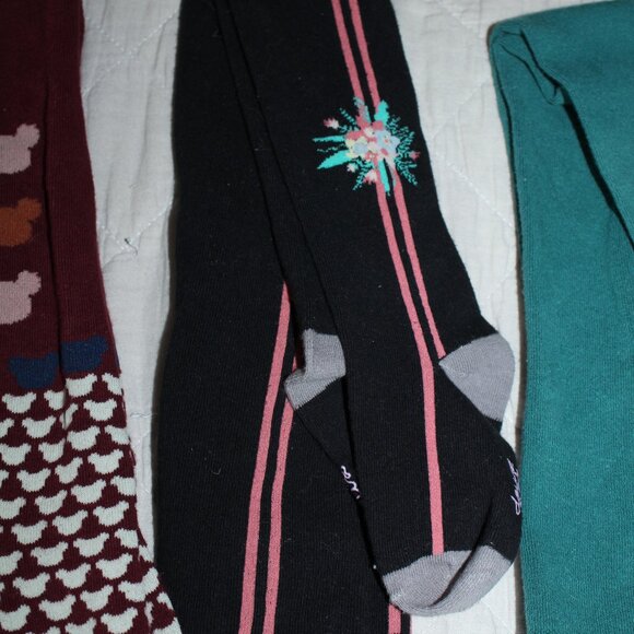 Size 6/7 Lot of 3 Thicker Tights Cotton deux par deux & Boboli - Picture 3 of 4